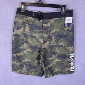 Hurly  Sharkbait Camo Boardshorts BOYS Size 16 ' 9" Inseam Above the knee